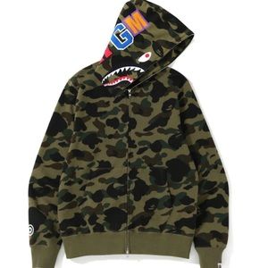 Green bape hoodie